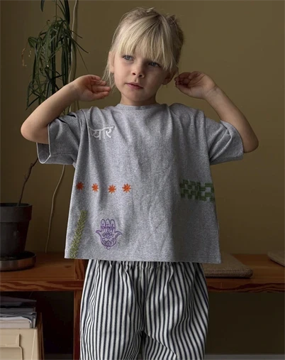 Sissel Edelbo Kids - Billie Mini T-shirt - Grey Melange